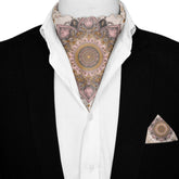 ROSABELLA SILK ASCOT AND POCKET SQUARE SET – PREMIUM COLLECTION